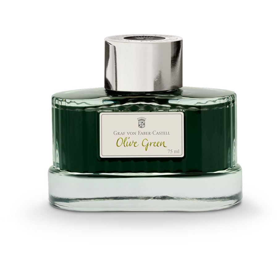 Graf-von-Faber-Castell - Flacon d’encre Vert Olive, 75 ml