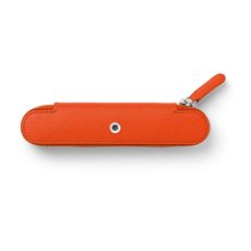 Graf-von-Faber-Castell - Étui Epsom pour 1 instrument d'écriture, zip, Orange Brûlée