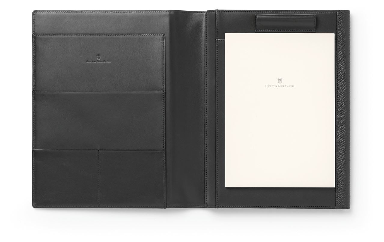 Graf-von-Faber-Castell - Conferencier A5 avec pochette pour tablette zippée, noir