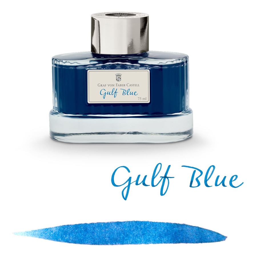 Graf-von-Faber-Castell - Flacon d’encre Bleu Azur, 75 ml