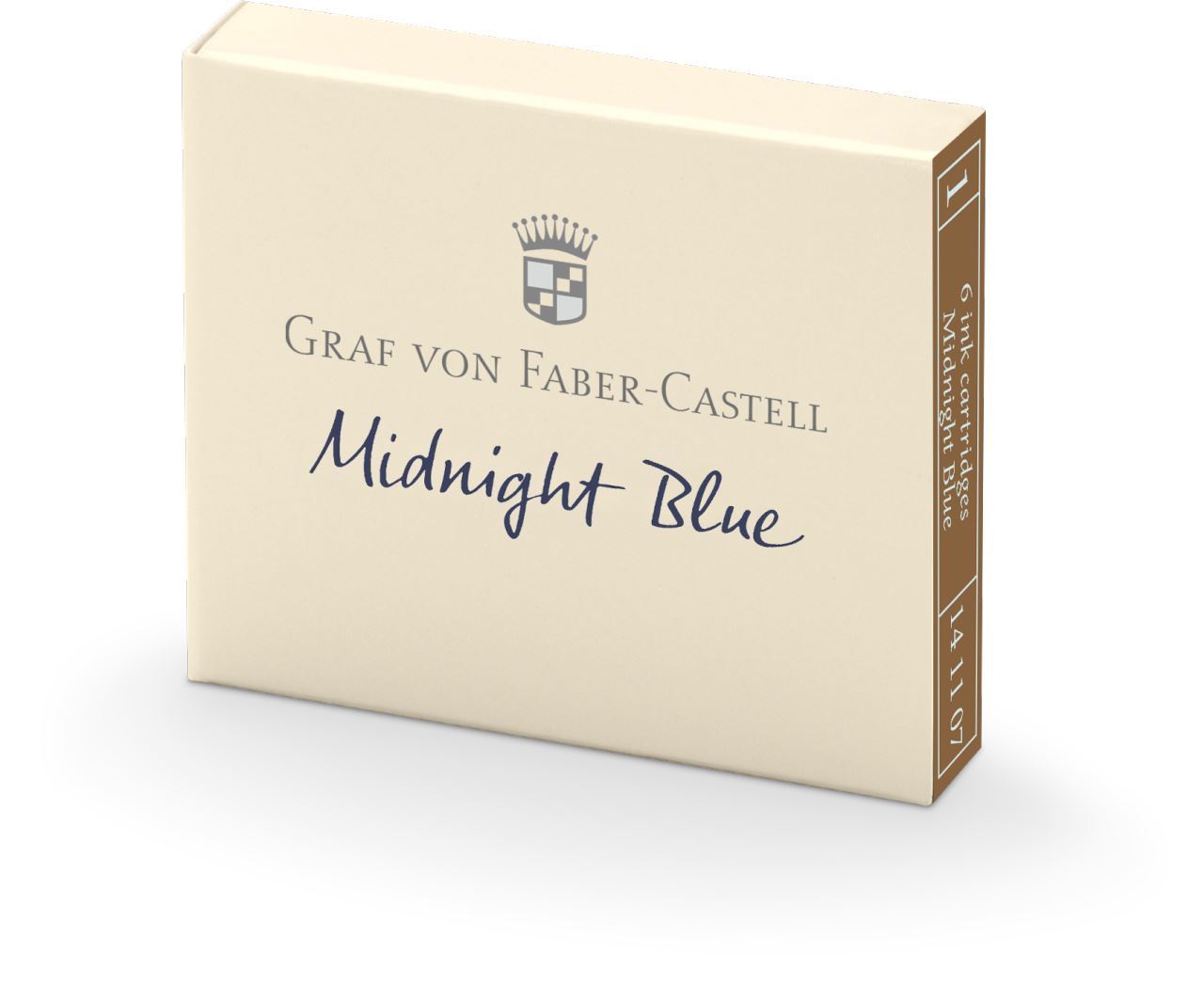 Graf-von-Faber-Castell - 6 cartouches, Bleu Nuit