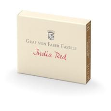 Graf-von-Faber-Castell - 6 cartouches, Rouge Indien