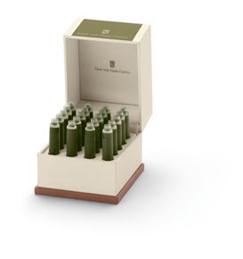 Graf-von-Faber-Castell - 20 cartouches d'encre, Vert Olive