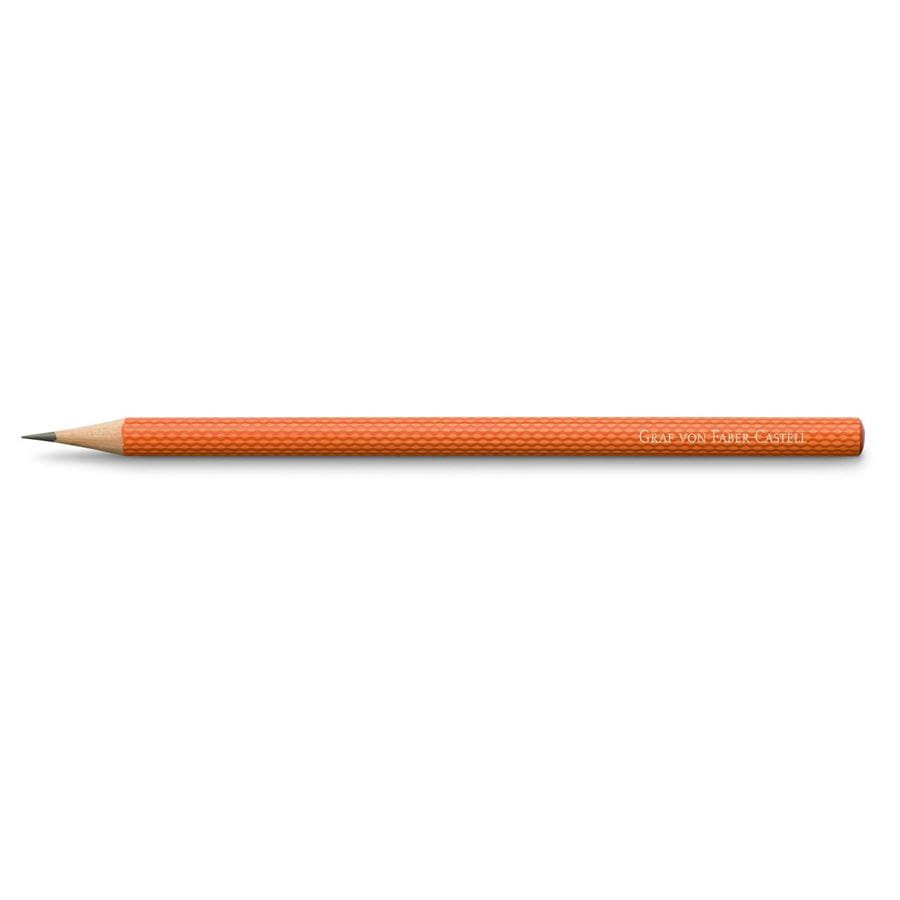 Graf-von-Faber-Castell - 3 crayons graphite Guilloché, Orange