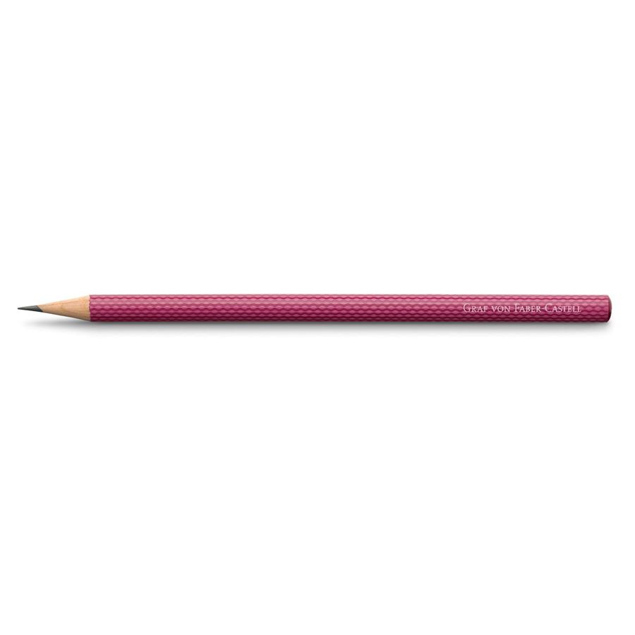 Graf-von-Faber-Castell - 3 crayons graphite Guilloché, Rose