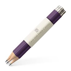 Graf-von-Faber-Castell - 3 crayons graphite de poche Guilloché, Violet
