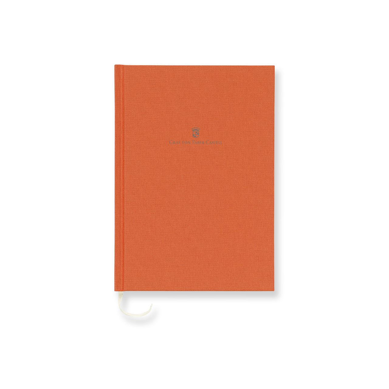 Graf-von-Faber-Castell - Cahier relié en lin A5, Orange